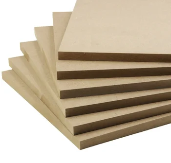 MDF Board Manufacturer 3mm Wood Natural Veneer MDF Panel Sheet Plain Raw MDF Board