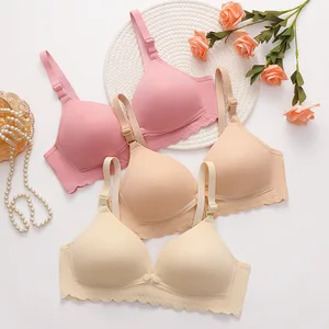 Maternity & Nursing Bra for Women Thin Cup Gathered Support Breastfeeding Bra Anti-Sagging Postpartum Open-Front Bra
