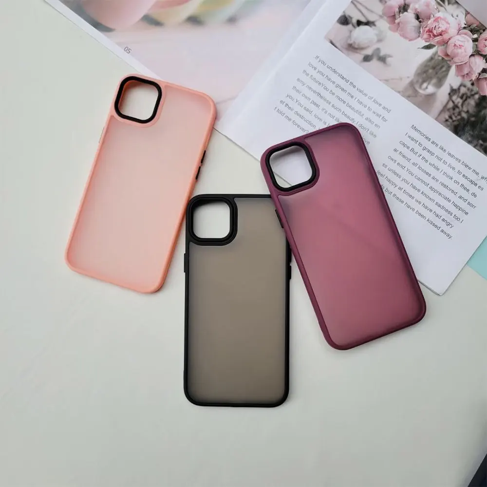 Golden Shield Phone Case For Iphone X 7 8 10 11 12 13 14 15 Max Pro Plus Anti Fall Frosted Tpu Pc Sjk172 Laudtec supplier