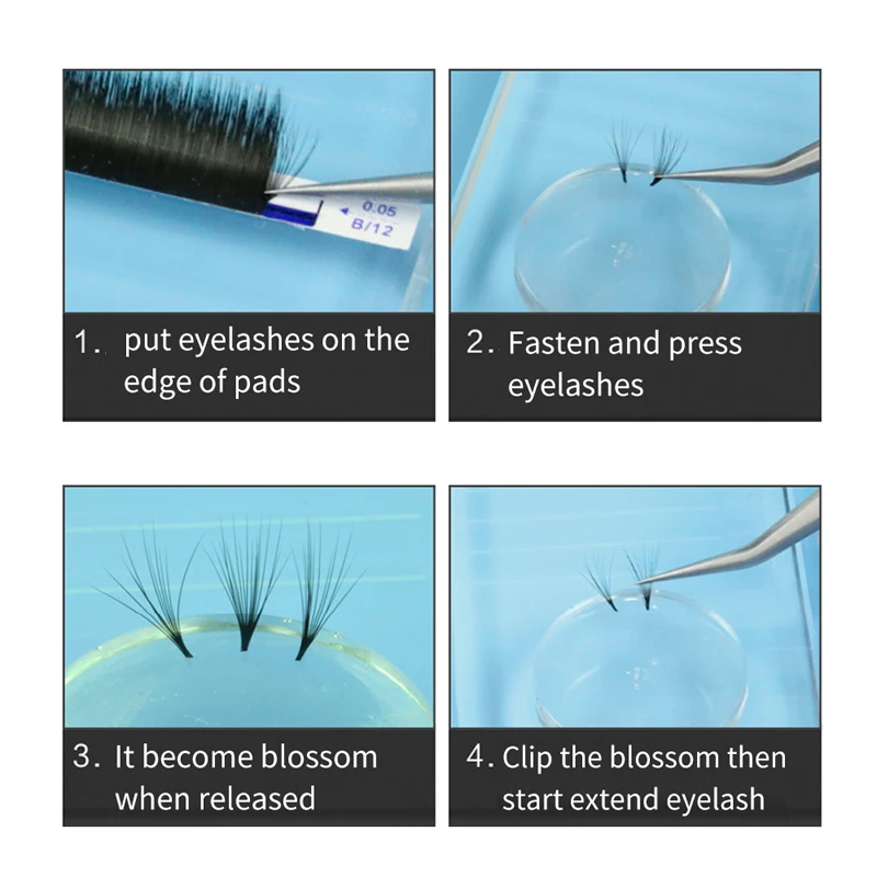 Natuhana 5 шт. Многоразовые моющиеся легко вентилятор ресниц колодки объем ресниц патчи для наращивания ресниц делают вентиляторы держателей для накладных ресниц, инструмент для макияжа