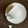 soucoupe blanche de 6 pouces + tasse de 230 ml