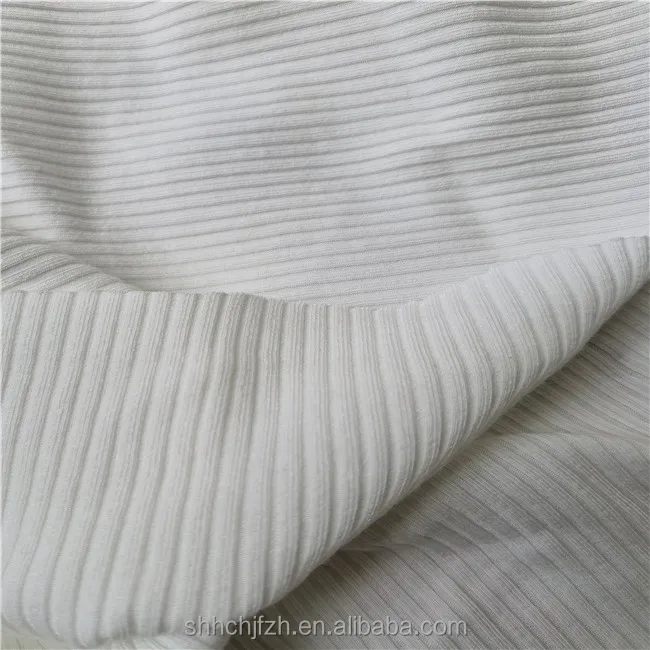 230gsm 95%cotton 5%spandex 2*2 Ribbed Fabric Versatile Durable