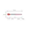 Pink silicone head mini lip brush
