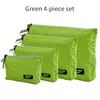 Conjunto de cuatro piezas verde militar