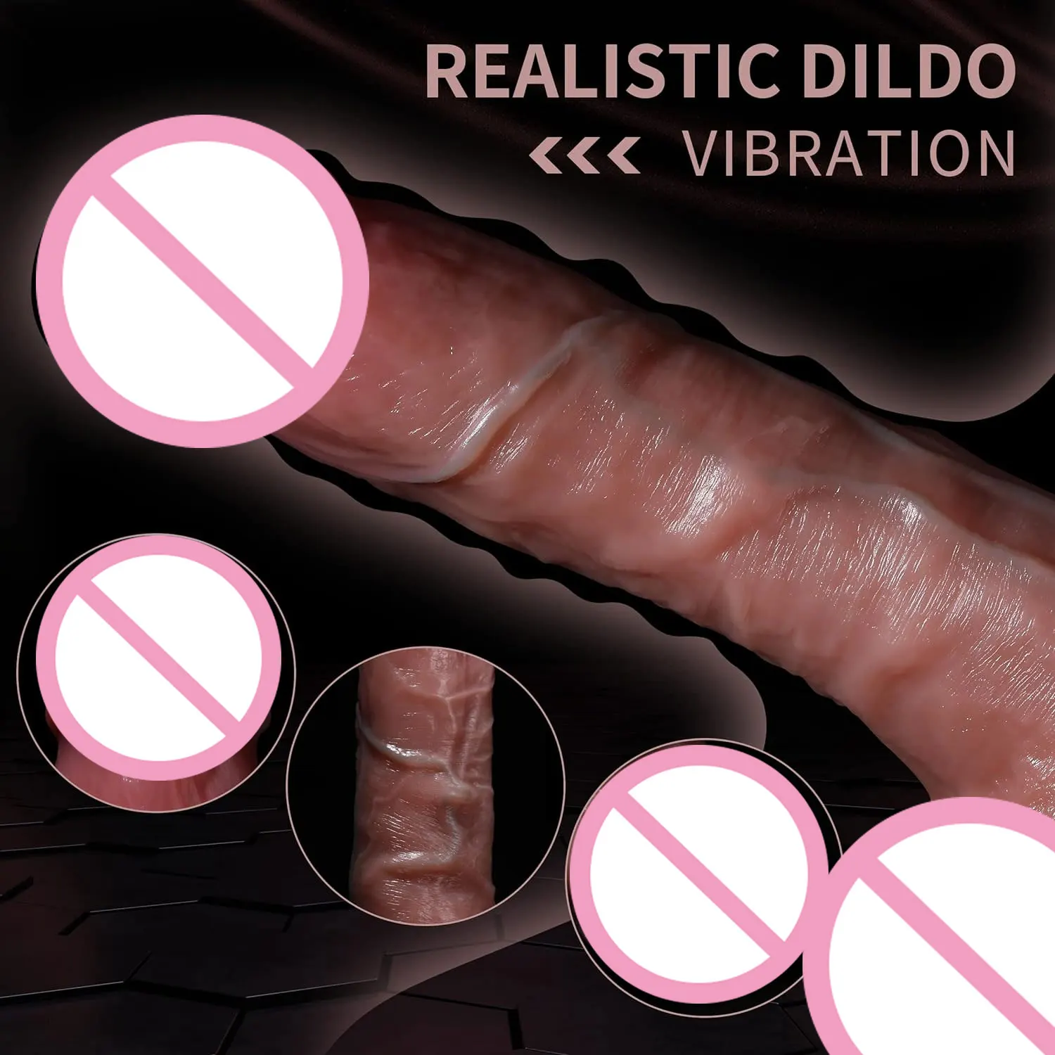 ZFWUN Realistic Dildo Thrusting Vibrator with 5 Thrusting Modes 9.5 Inch Vibrating G Spot Dildos Adult Sex Toys for Women