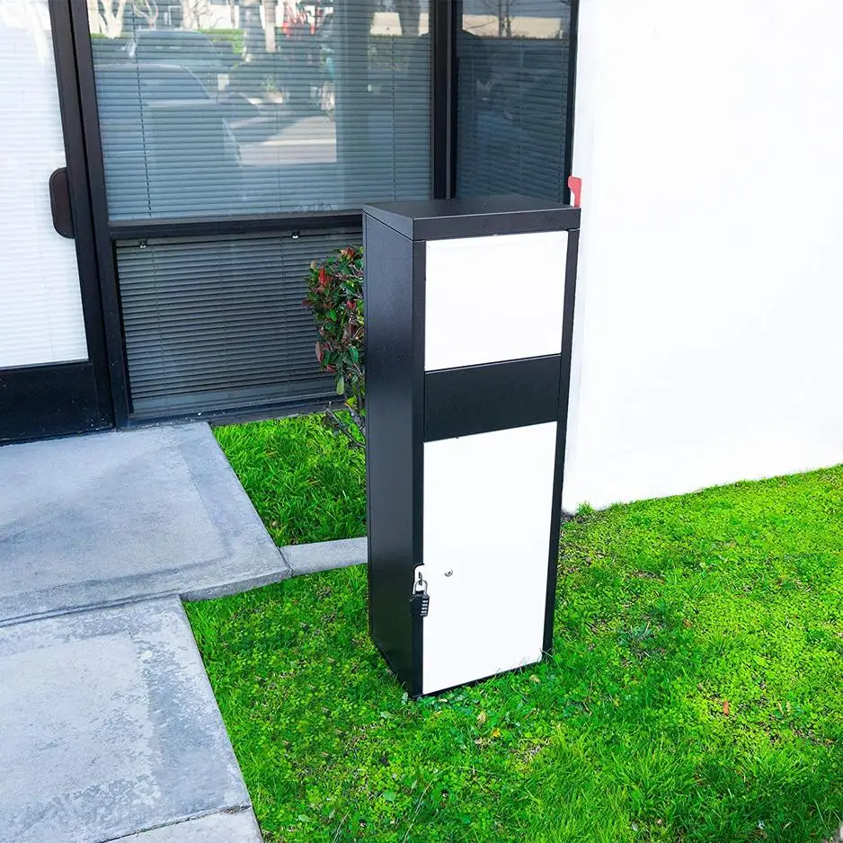 Dropbox Large Capacity Letter Box Home Furniture Outside Stand Alone Steel Mailbox