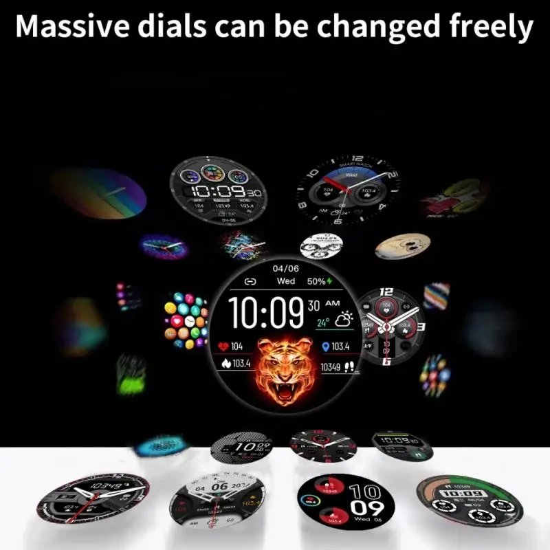 NX9 Smart Watch for  Calling 24h Sports IP68 Waterproof Blood Pressure Heartbeat Monitor 400mAh Battery Quartz