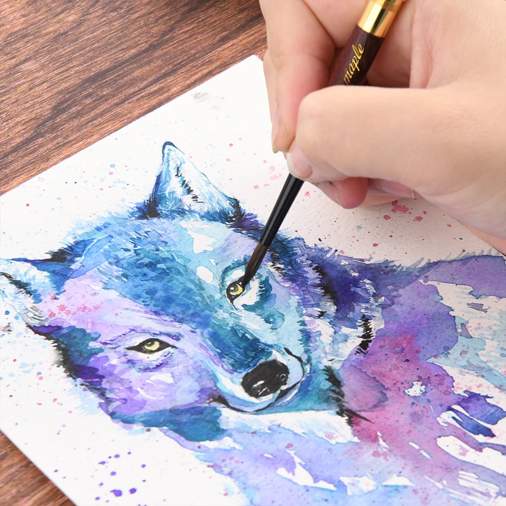 Новая кисть для рисования с короткой черной ручкой и логотипом на заказ