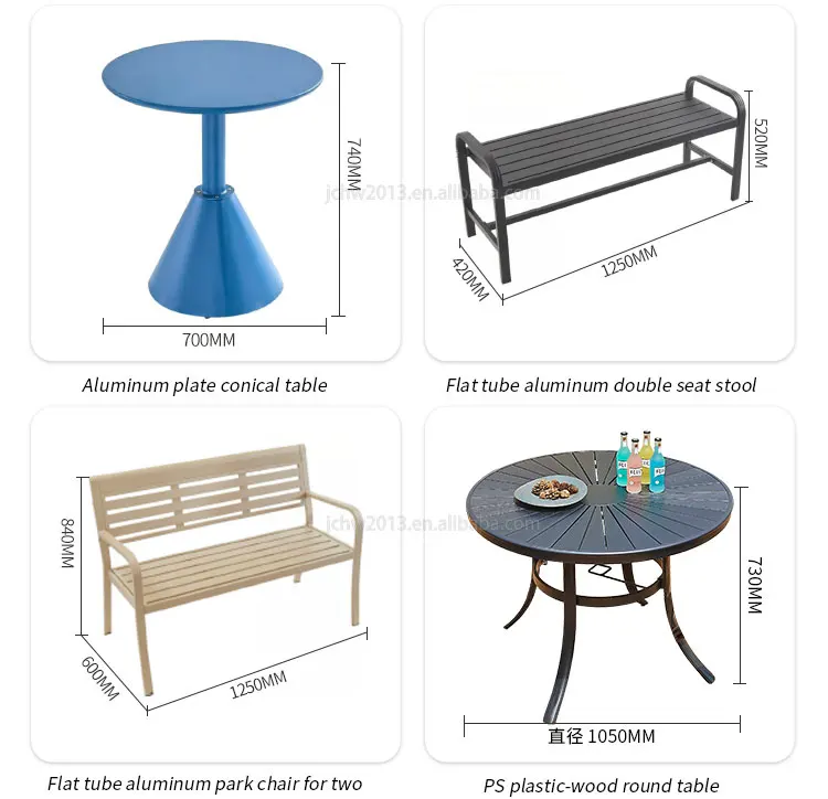 Juecheng Commercial Chair Table Set Outdoor Restaurant Outdoor