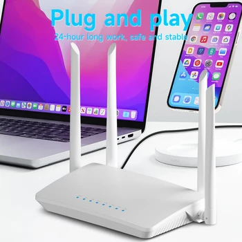 Routeur WiFi 6 4G LTE - Slot SIM, 300 Mbps, 4 Antennes, Compatible Avec Nombreuses Bandes - 13