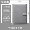 A5 gray loose-leaf single-page set + USB flash drive