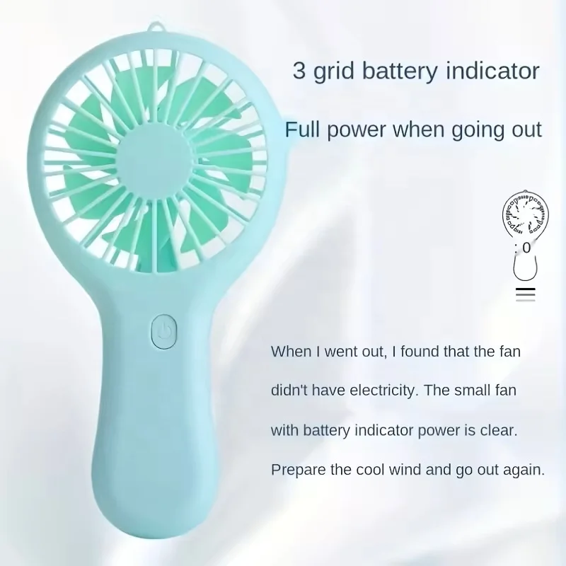 Hand Fan Handheld Usb Plastic Table Fans Type C Portable Rechargeable Sports Mini Fan