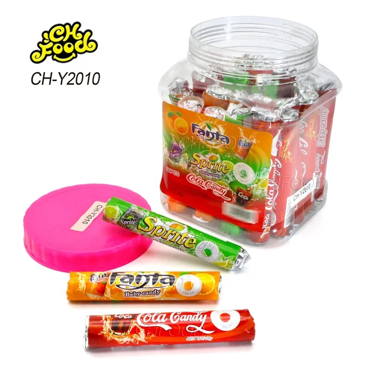 Customization Low MOQ Halal Soda Cola Orange Lemon Flavor Roll Tablet Pressed Candy Sweets