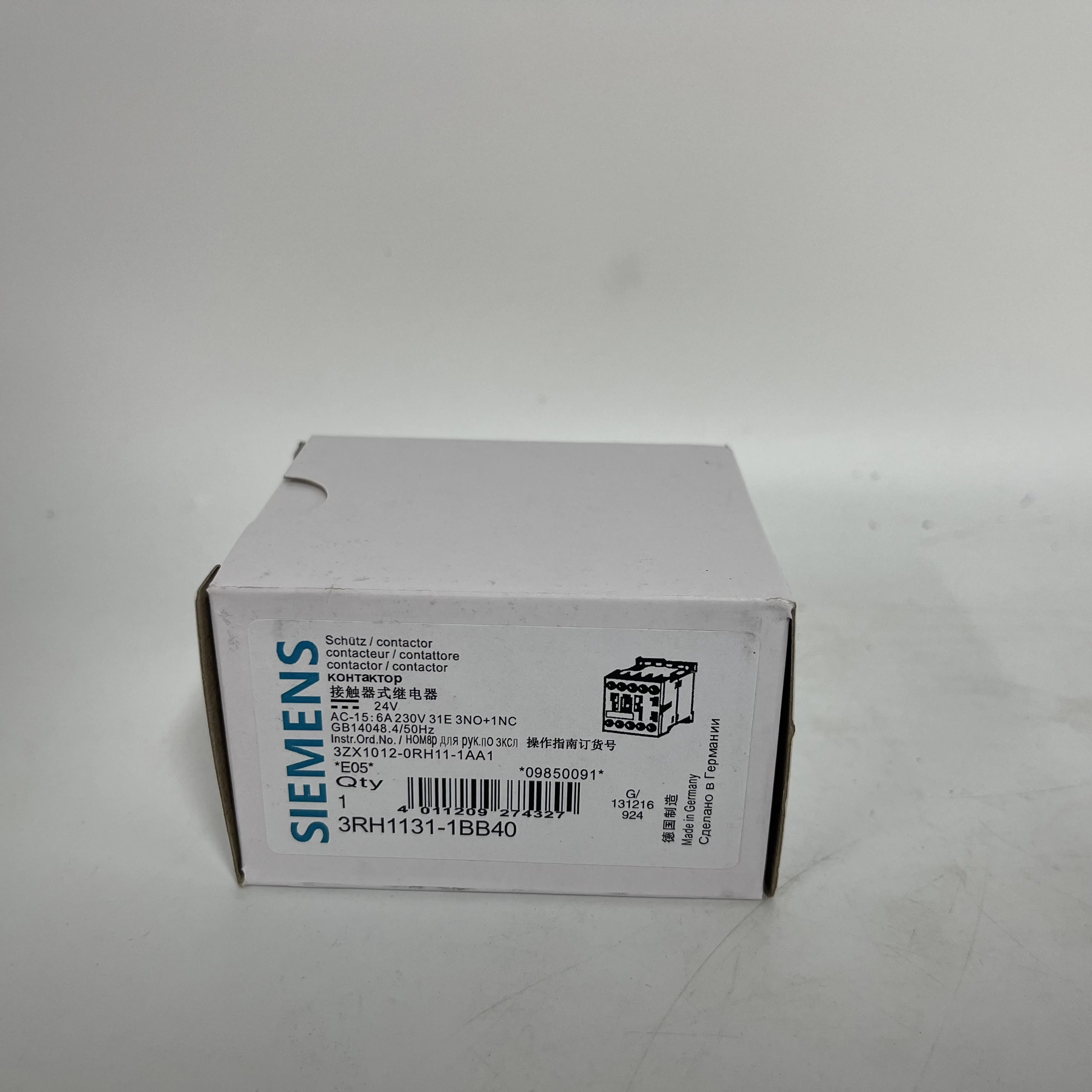 SIEMENS Contactor 3RH1131-1BB40 SIEMENS Contactor 3RH1131-1BB40