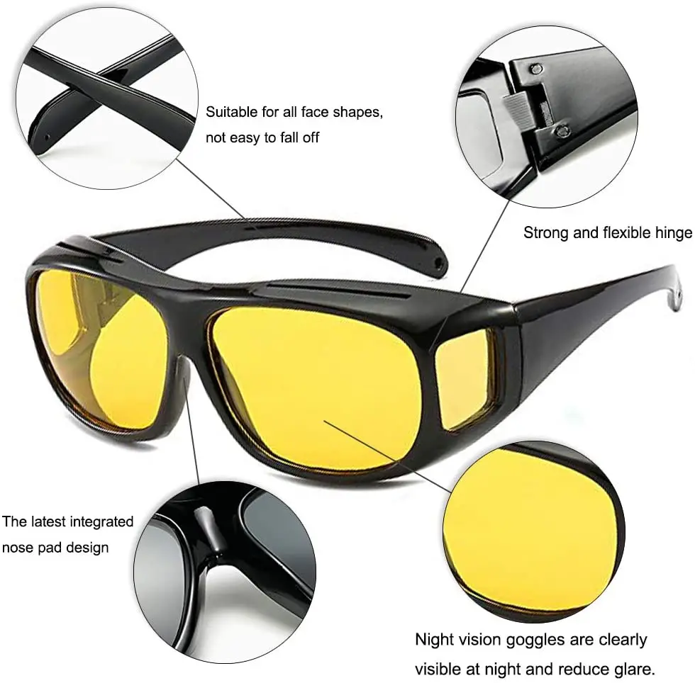 uv400 night vision sunglasses