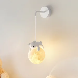 Kids Lamps for Bedroom LED 5W Night Creative Wall Light Bedside Lamp Decor for Home Children's Room Lighting Cute Wall Lamp