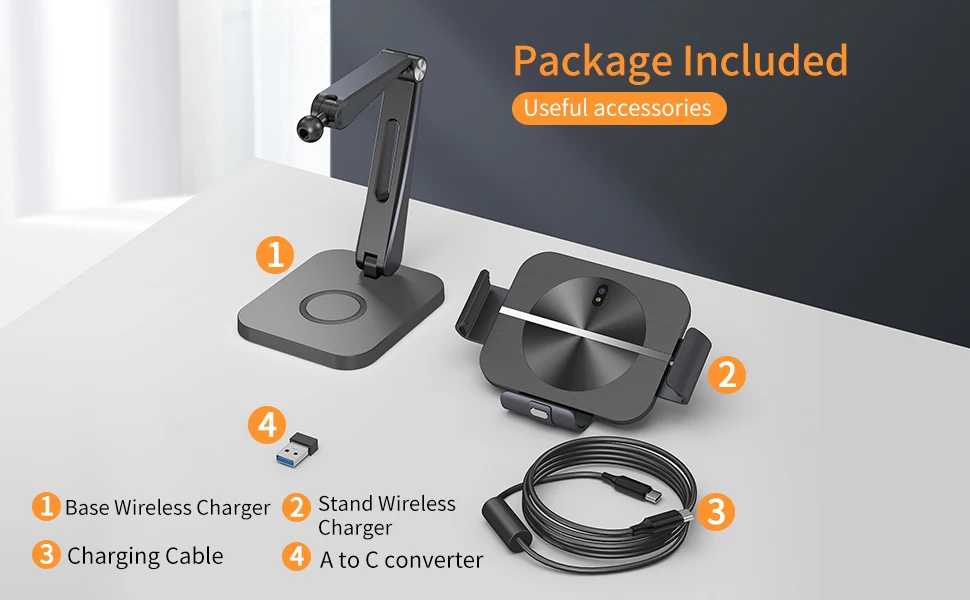 Home Desktop Qi 2in1 30w Multifunction Wireless Charger F11s11 For