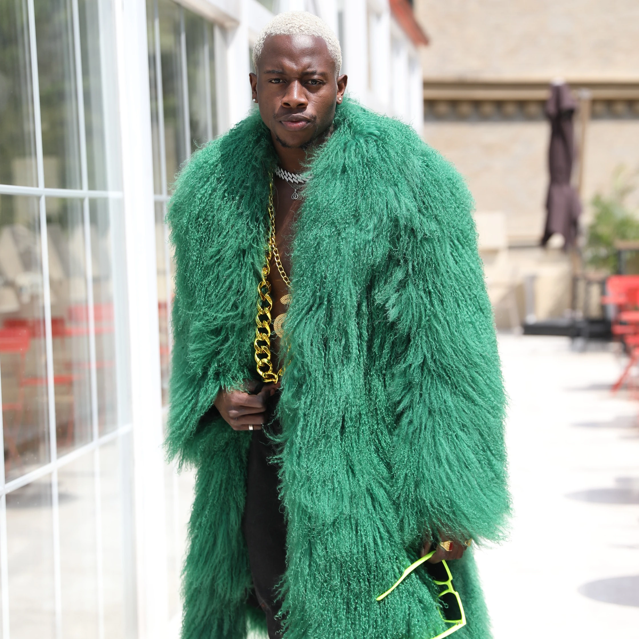 Janefur Custom Color Winter Men's Real Mongolian Lamb Fur Coats