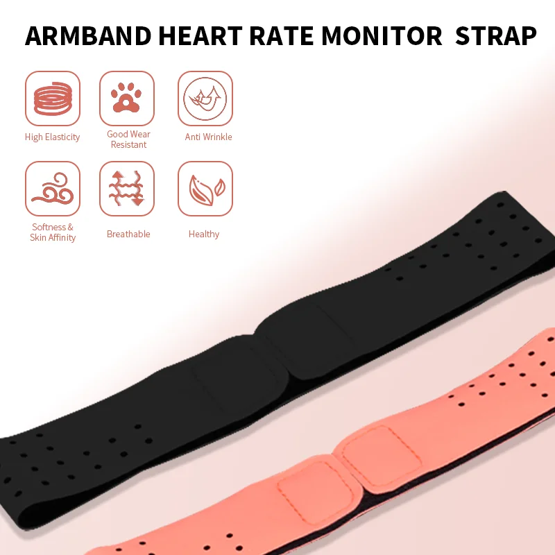 Oem Wearable Heart Rate Monitor Sensor Band Belt On Arm Waterproof
