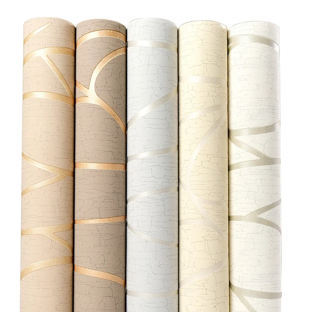 New design wallpaper home decor 10 meter paper backing non woven suede foaming wallcovering