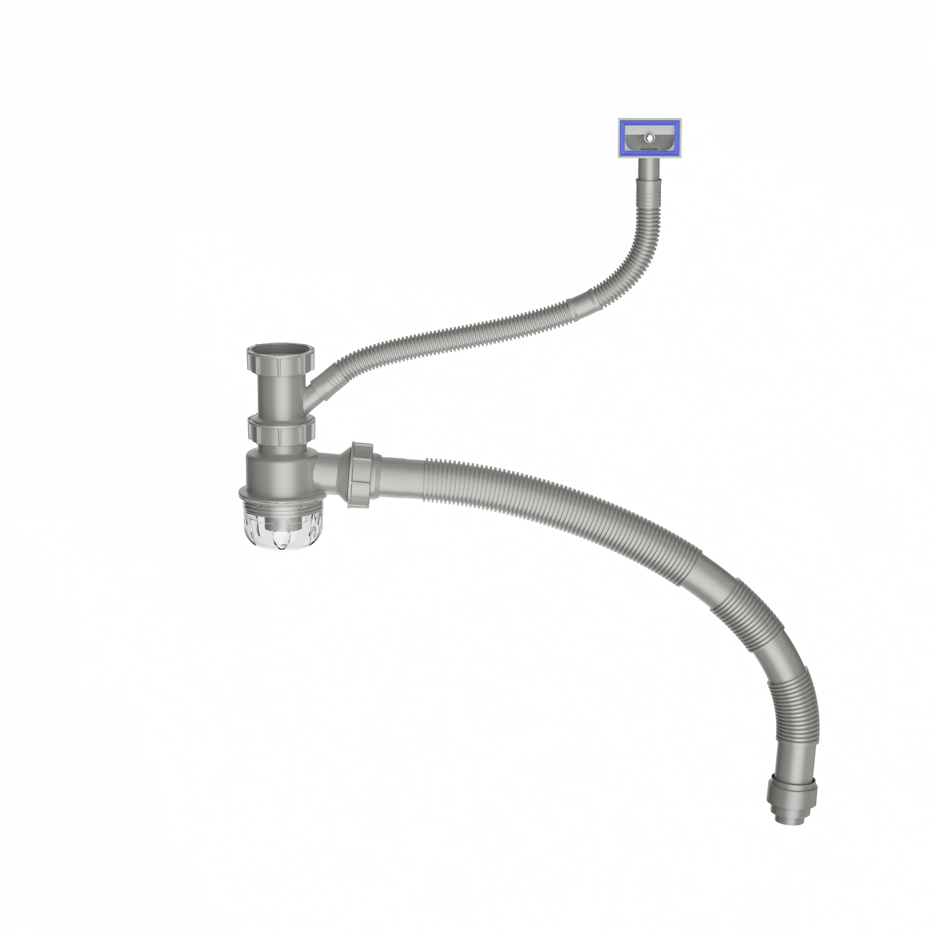 product 50mm  kitchen single bowl expandable tubular drain tubing pipe with superior materials wholesale sink strainer hose-0