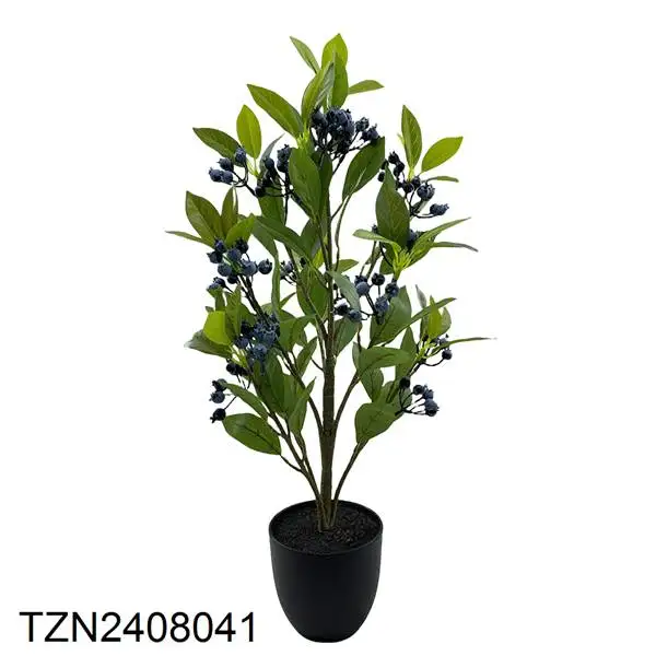 Tizen Nearly Natural Apple Tree Factory WholesaleArtificial Lemon Tree Green Potted Plants with Pots