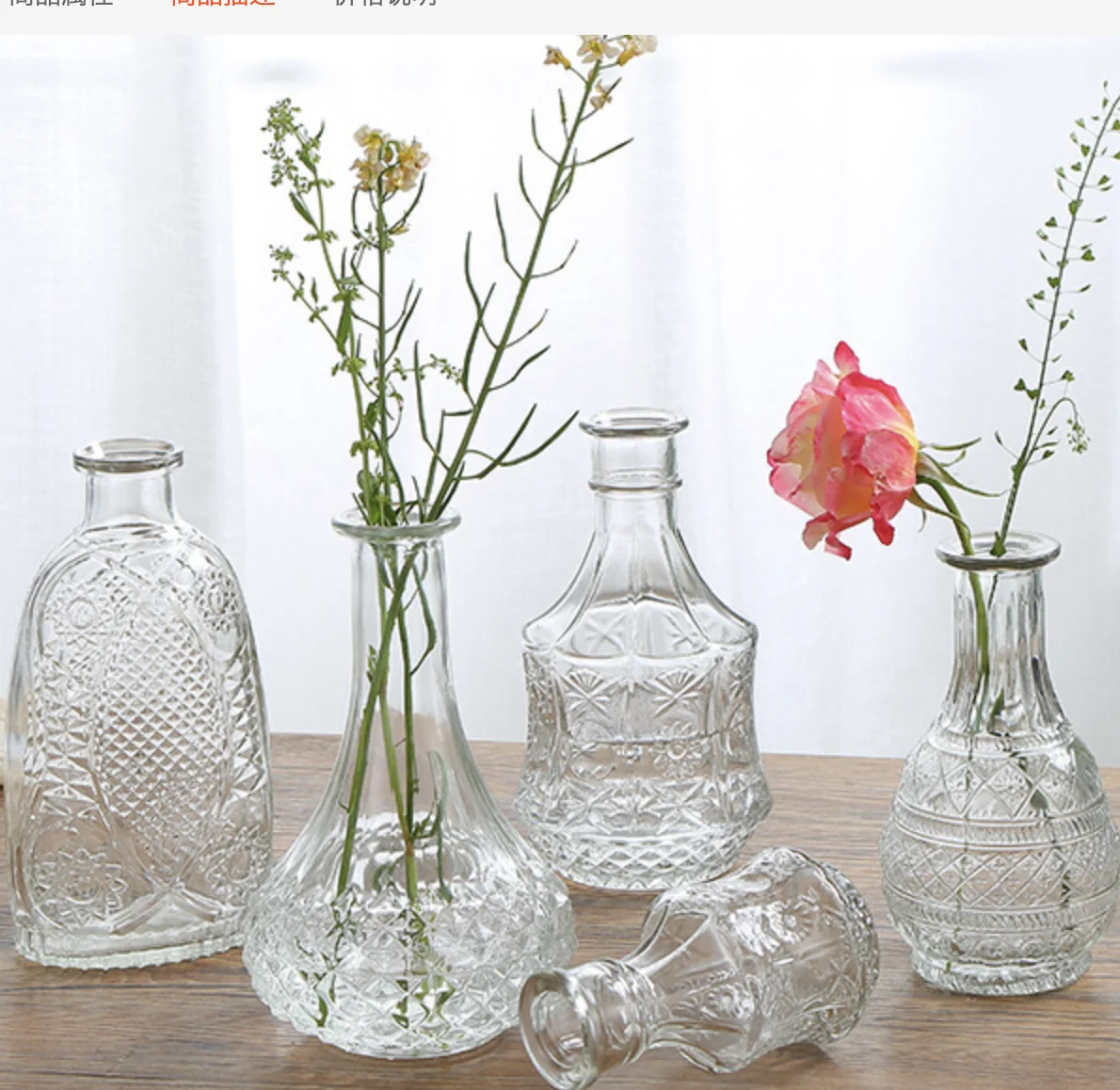 Стеклянная Ваза держатель цилиндра маленькая/высокое стекло для домашнего декора стеклянная технология Европейская американская стена Свадебная коробка современный безопасный