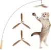 Juguete varita para gatos - Amarillo