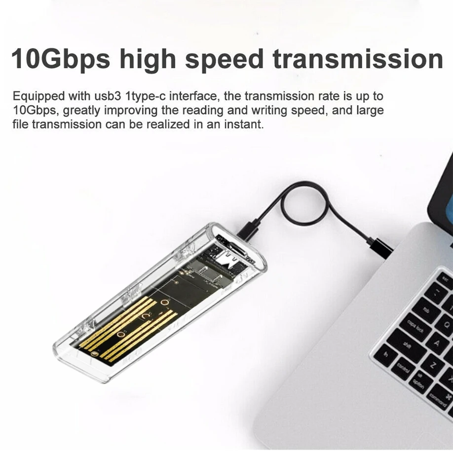 SSD Externe behuizing - NVMe M.2 SSD PCI - USB-C SSD Externe behuizing - NVMe M.2 SSD PCI - USB-C