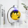 Golden white lighting globe