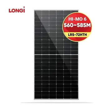 LONGI Hi-MO 6 LR5-72HTH 560M 565M 570M 575M 580M PV mono solar modules  explorer solar panels