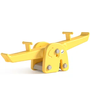 Hot Sales Cartoon Elephant Style Indoor Plastic Seesaw for Kids Colorful Garden or School Occasion