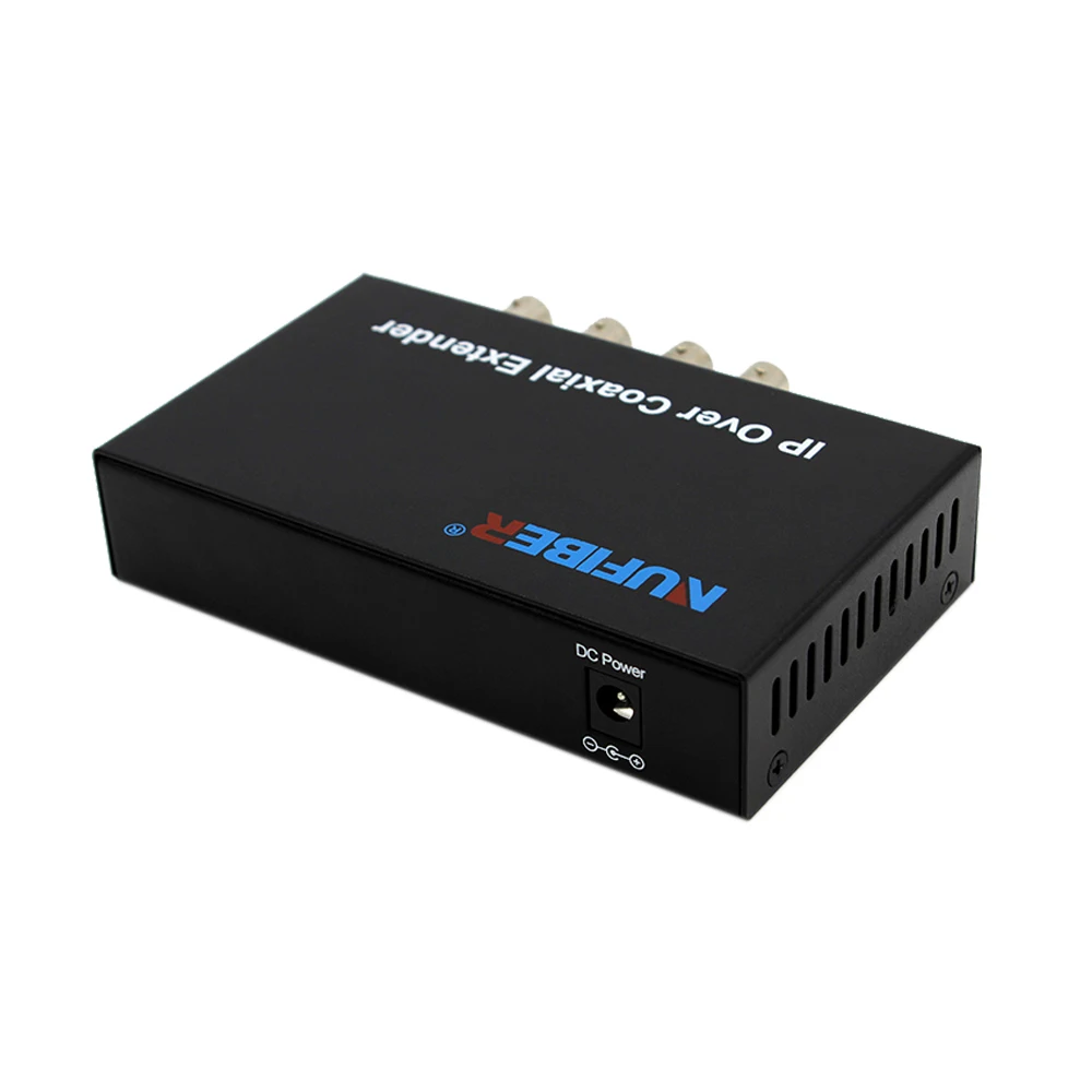 1Pair Ethernet IP Extender Over Coax HD Network Kit EoC Coaxial Cable Transmission Us Plug New