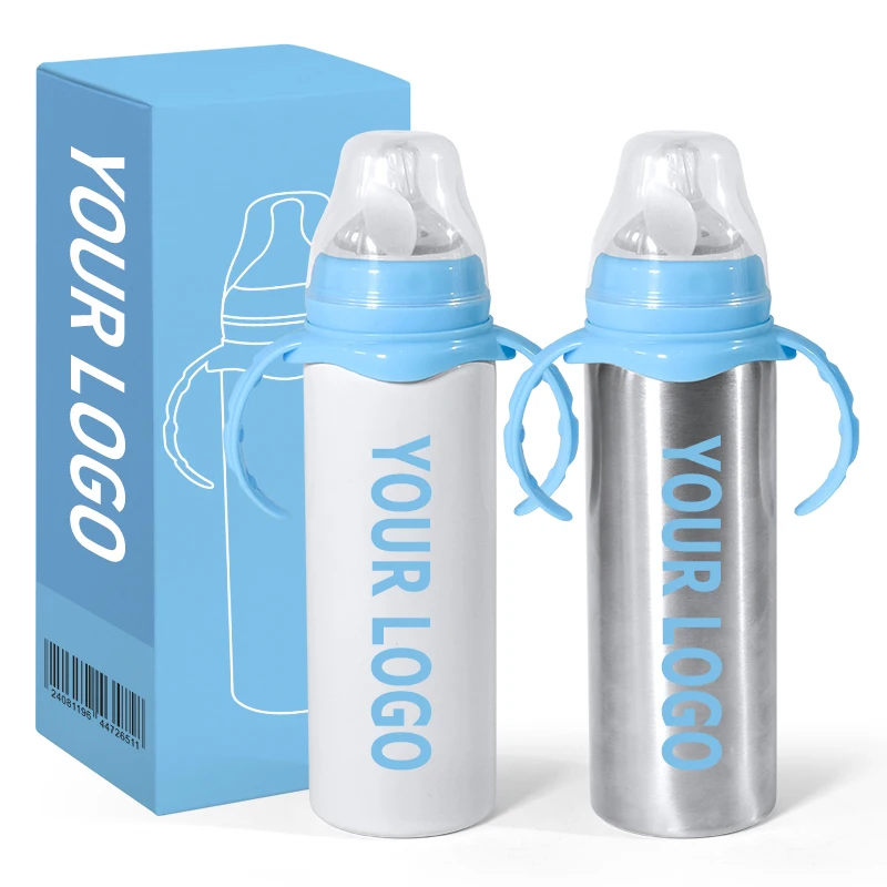 Baby Bottle 8oz Baby Water Bottle 240ml Sublimation Baby Bottle