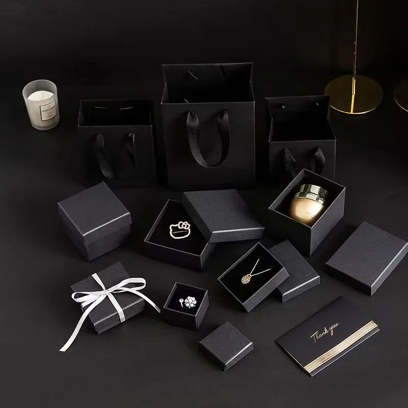 Wholesale Custom Luxury  Jewelry Set Packing Box for Earrings Necklace Ring Packaging With Bag supplier