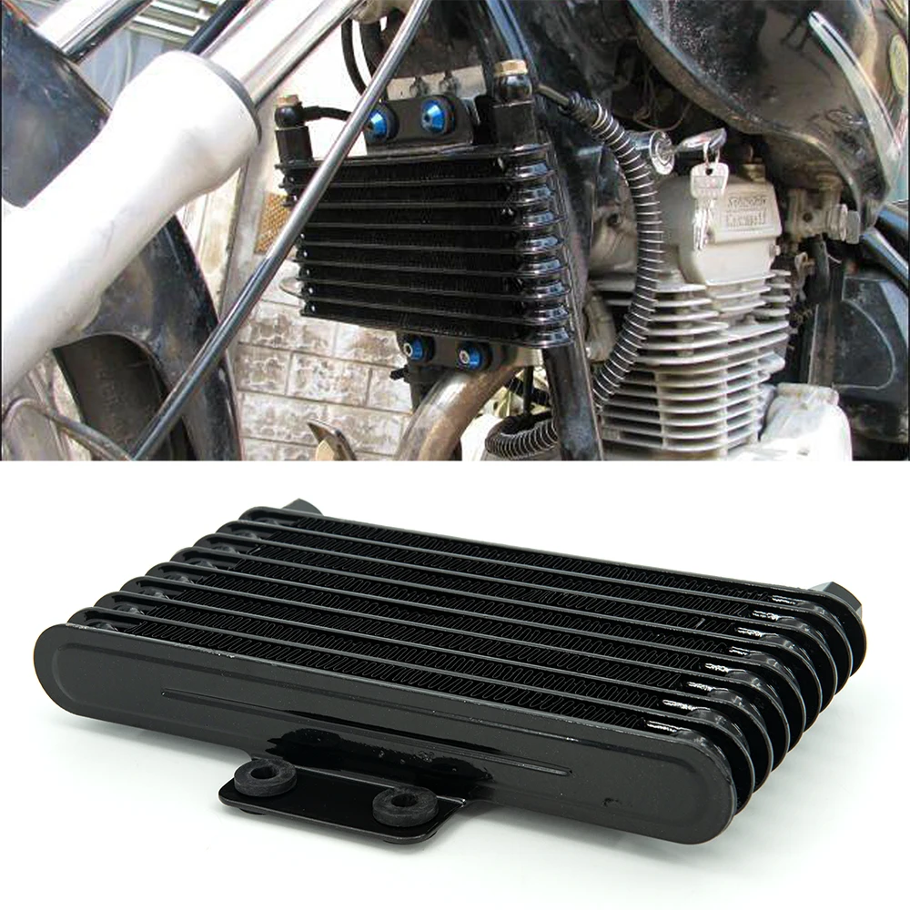 Motorcycle Oil Cooler Fuel Engine Radiator Suit 125CC 250CC Dirt Bike ATV  SILVER MOTOR De Moto for Yamaha JYM250 YS250