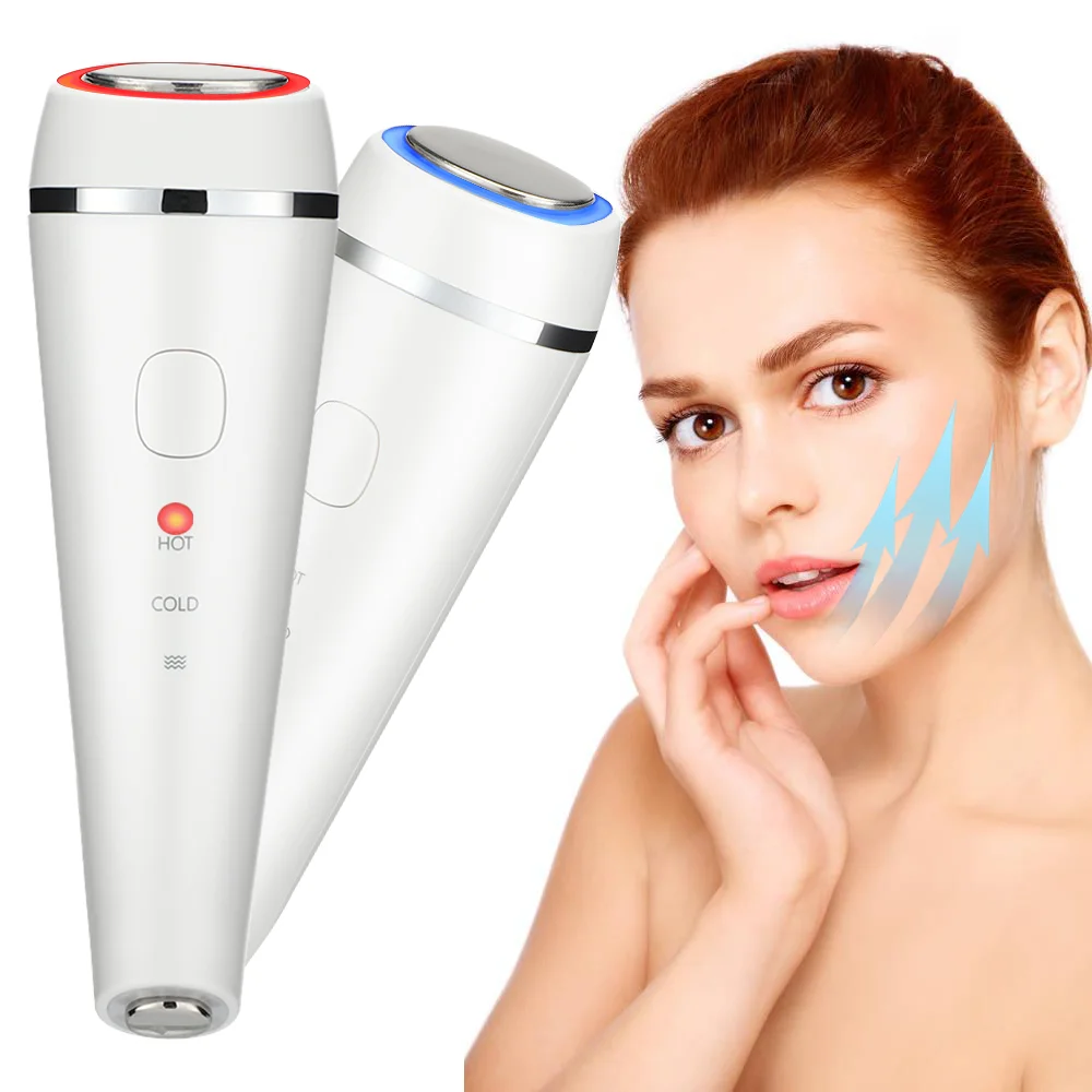 Heating and Cooling Photon Facial Eye Care Massager Red Light Blue Light Beauty Device