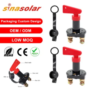 Battery Disconnect Switches 12-48V Battery Kill Switches Isolator Cut OFF Power for Marine Car Boat RV ATV Automotive Vehicles