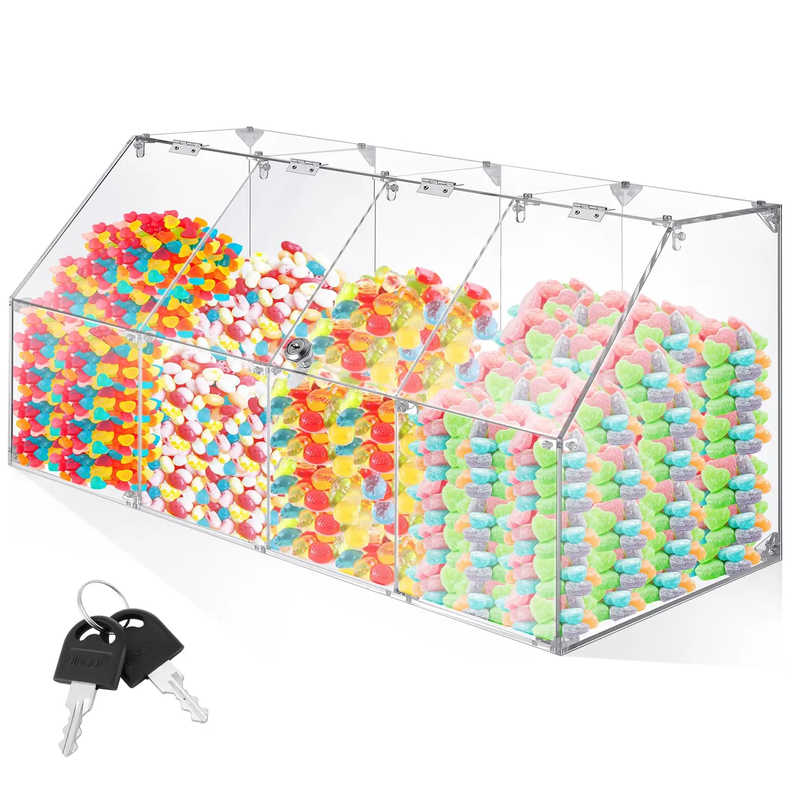 Factory Wholesale Customized High Quality Multi-Purpose Candy Storage Boxes Candy Dispenser Clear  Acrylic Candy Storage Boxes