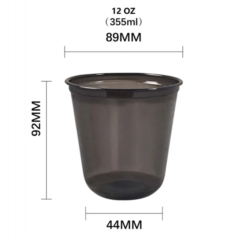 New Arrival Spot Single Layer Plastic Black Coffee Cold Drink Juice