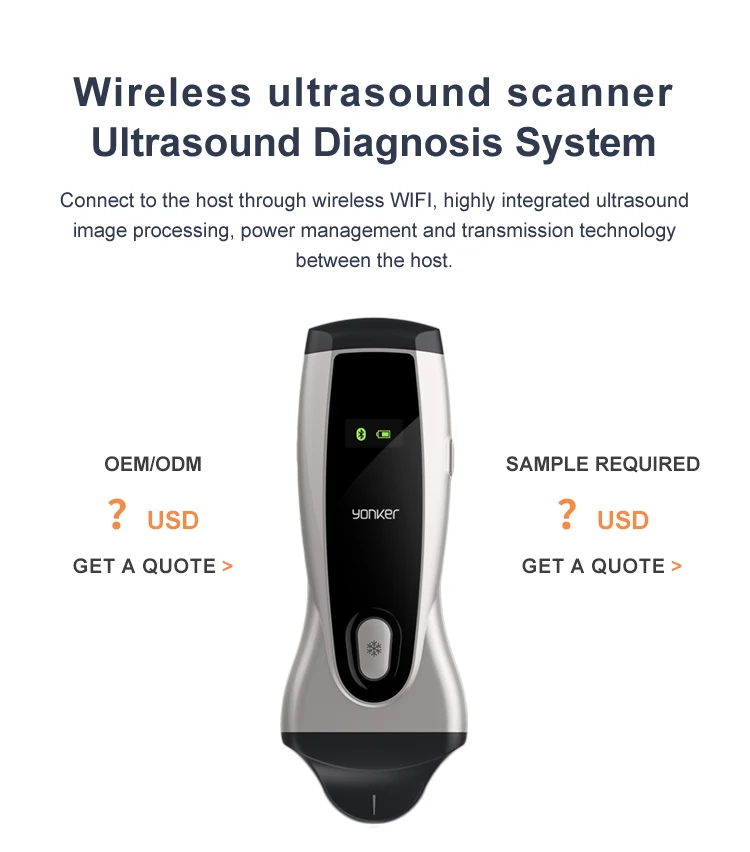 USB Wireless wifi Mini Handheld Scanner Pet Animal Monitor Probe Portable Vet Ultrasound Machine for Veterinary Use