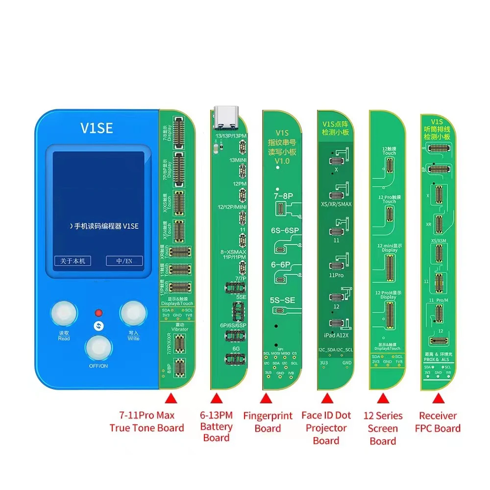 JcV1s修理ツールトゥルートーンフェイスID指紋バッテリー6in1携帯電話コードプログラマーiPhone7〜12 ProMax|  Alibaba.com