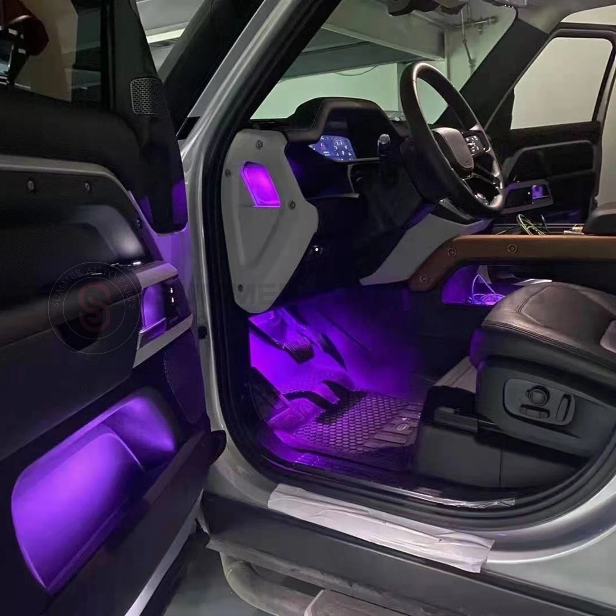 ランドローバー ディフェンダー用 車内装飾アンビエントライト RGB LED 