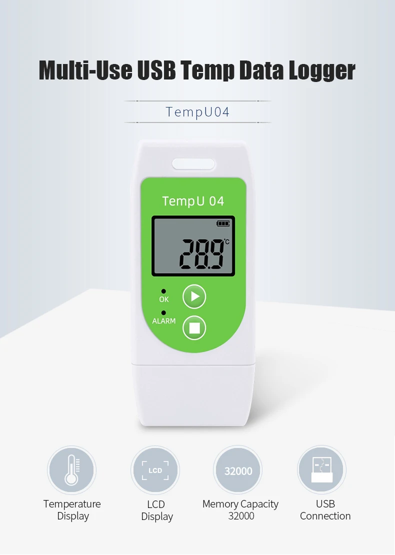 USB Multi Use Data Logger Temperature Monitoring Cold Chain Logger Usb ...