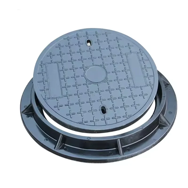 High Quality Custom Circular Hinged Ductile Iron Manhole Cover Hot Selling Construction Pattern Cast Iron Material
