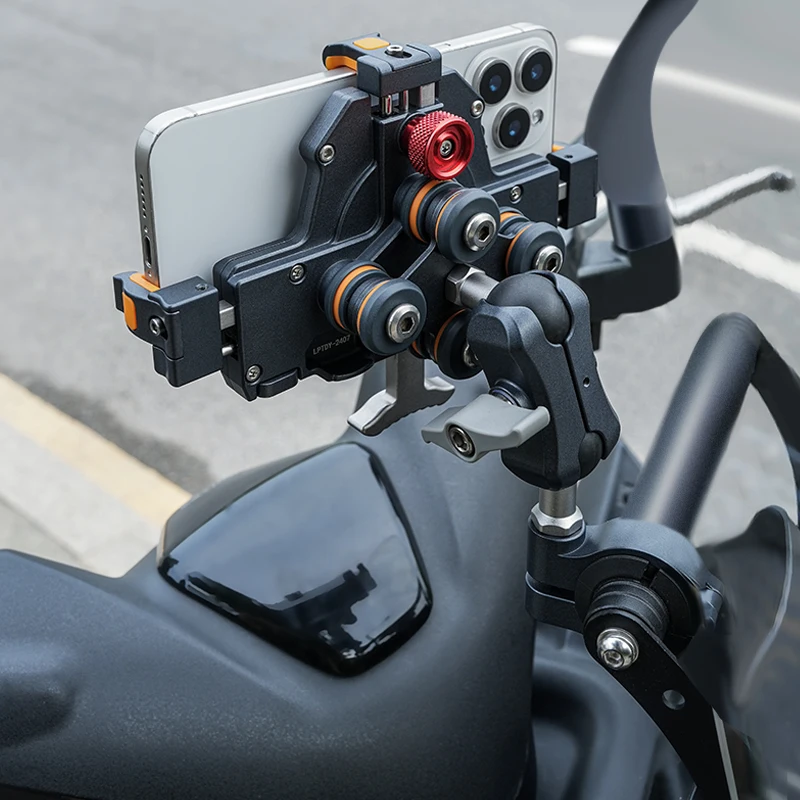 Lightweight Flexible Five Claws Phone Holder Plastic Mobile Phone Stand for Motorcycle Handlebar Mount Factory Price
