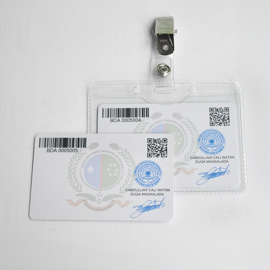PVC Printed Identity Card for Staff with Photos and Chips