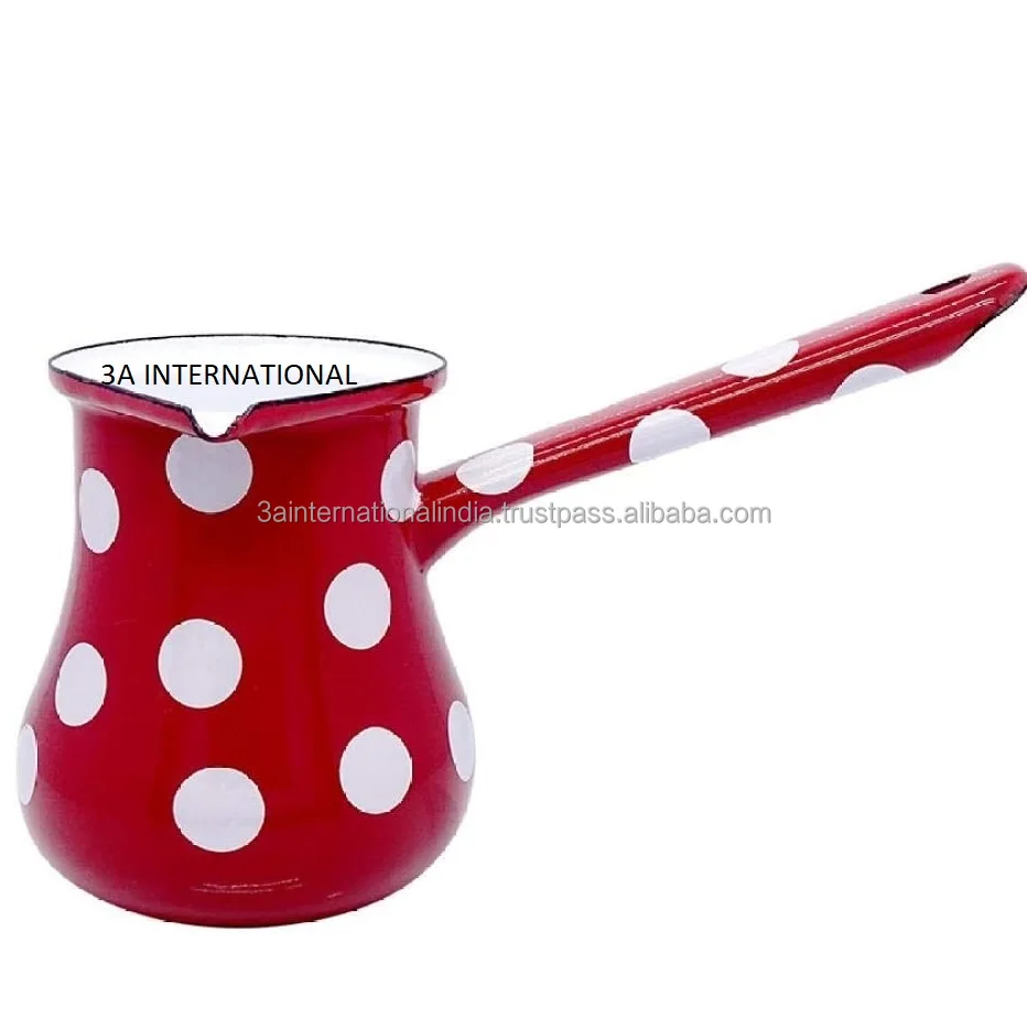 Catering Use Turkish Coffee Pots Pure Stainless Steel Arabic Round Tea Kettles For Home