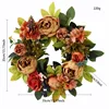 Brown distressed peony