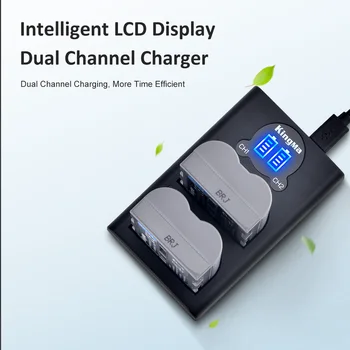 KingMa-EN-EL3E Rechargeable Battery LCD Dual USB Charger for Nikon D50 D70 D70S D80 D80S D90 D90s D100 D200 D300 D300S D700 detail image